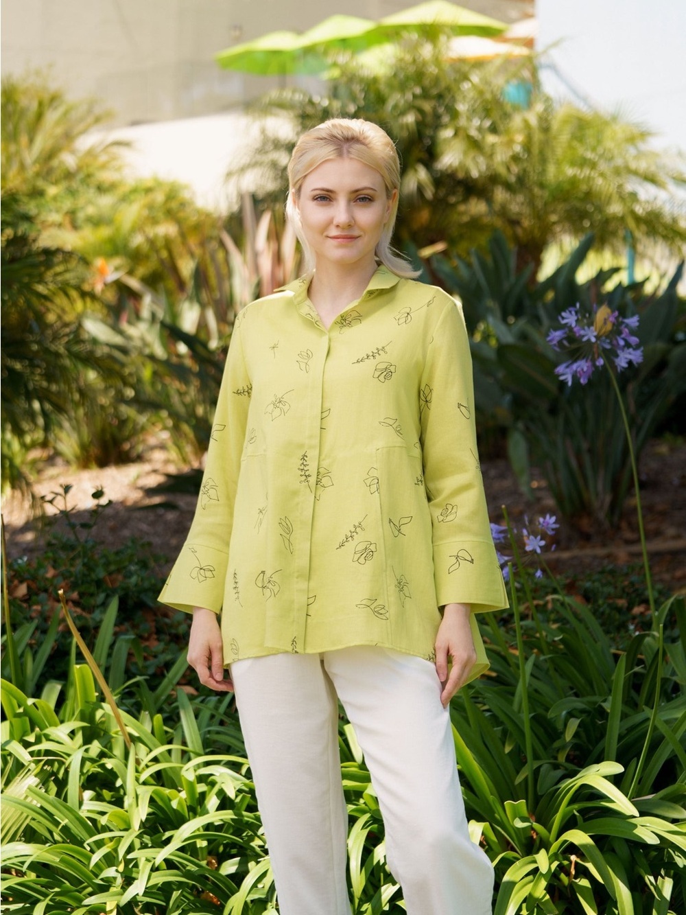 Fridaze Linen Redefined Hope Linen Blouse (XL)